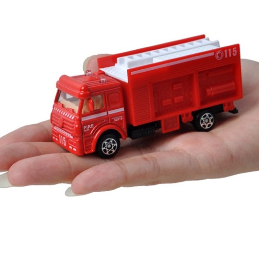 Set 6 xe ô tô mô hình mini công trình, xây dựng cho bé