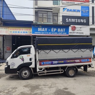 Bạt phủ xe tải k165, k250, k140 kích thước thùng dài 3m 50, rộng 1m65,cao phủ 75phân bạt hàn quốc