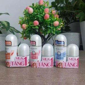 Lăn Khử Mùi Dưỡng Sáng Hương Nước Hoa Purité Cao Cấp Chai 50ML Tặng Lăn Khử Mùi / Sữa Tắm Sáng Da Anh Đào