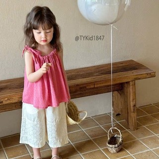 Quần áo trẻ em, Quần áo hè bé gái, áo 2 dây và quần thô suông cho bé 9-25kg S1847 | Tiểu Yến KID