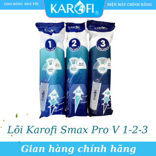 Bộ 3 Lõi Lọc Thô 123 Smax Pro V KAROFI dành cho máy KAQ-D58, KAQ-U96, KAD-L56, KAE-S85...