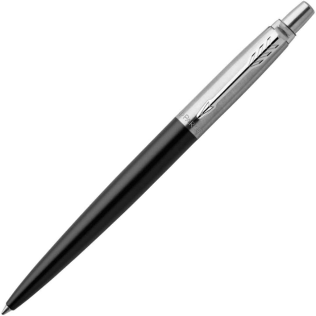 Bút Bi Parker Jotter Core Line/Vỏ Thép Không Gỉ/Cài Bạc/Hộp Quà/Quà Tặng Doanh Nhân/Mực Đen
