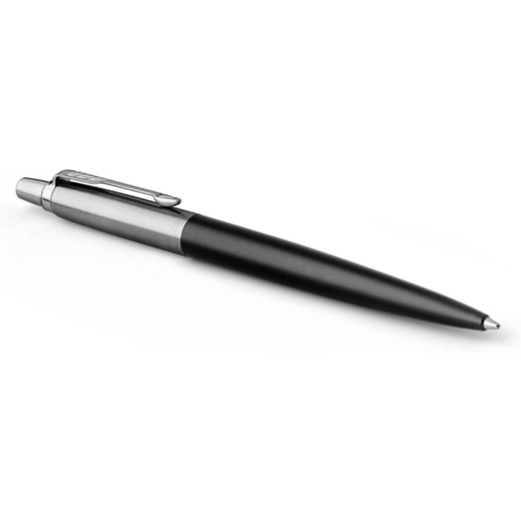 Bút Bi Parker Jotter Core Line/Vỏ Thép Không Gỉ/Cài Bạc/Hộp Quà/Quà Tặng Doanh Nhân/Mực Đen