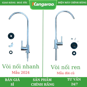 Vòi Gạt Máy Lọc Nước Kangaroo - Chân Ren - Hàng Chính Hãng - Dành cho máy RO 1 vòi Kangaroo