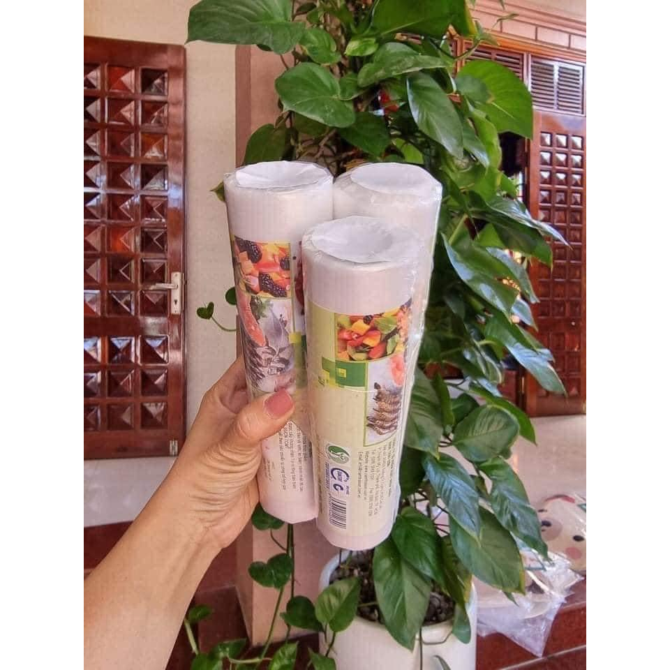 SET 3 CUỘN TÚI ĐỰNG THỰC PHẨM TỰ HỦY SINH HỌC THÂN THIỆN MÔI TRƯỜNG
