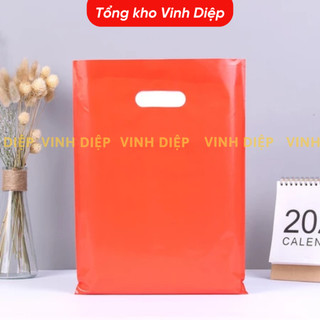 1kg túi nilon HD đỏ đựng hàng chất dày dùng làm túi đựng đồ, đựng quà biếu - 3 size