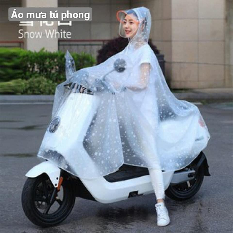 ÁO MƯA NHỰA DẺO HOA TUYẾT TÚ PHONG MỘT ĐẦU, HAI ĐẦU, BỘ QUẦN ÁO MƯA SIÊU BỀN ĐẸP