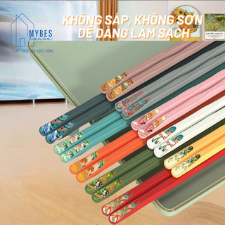 Bộ đũa ăn cơm hợp kim sợi thuỷ tinh kháng khuẩn, chống ẩm mốc chịu được nhiệt độ cao sang trọng