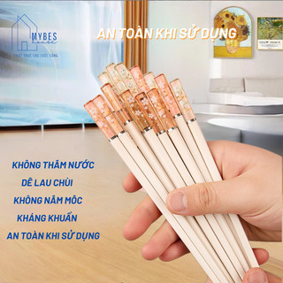Bộ đũa ăn cơm hợp kim sợi thuỷ tinh kháng khuẩn, chống ẩm mốc chịu được nhiệt độ cao sang trọng