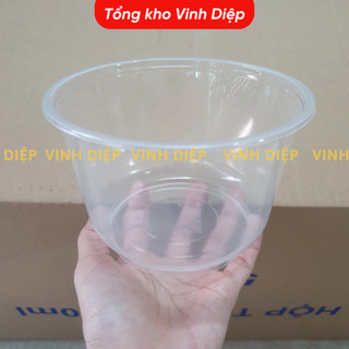10 Hộp nhựa tròn lò vi sóng Microwave đựng đồ ăn hoa quả có nắp trong suốt Thuận Lợi, hộp nhựa 1 lần