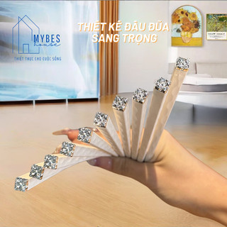 Bộ đũa ăn cơm hợp kim sợi thuỷ tinh kháng khuẩn, chống ẩm mốc chịu được nhiệt độ cao sang trọng