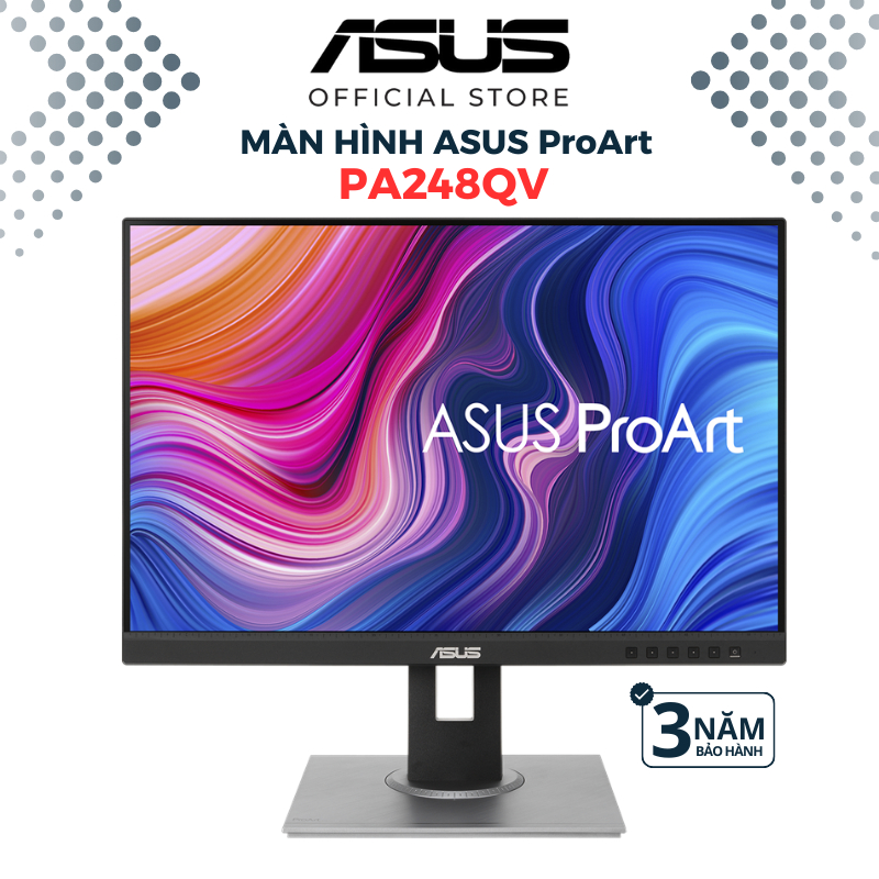 Ảnh Màn Hình Chuyên Đồ Họa ASUS ProArt PA248QV 24.1 inch | WUXGA 1920X1200 | IPS | 75Hz | 5ms | VRR | LOA BẢO HÀNH 3 NĂM 1