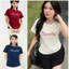 Áo Baby Tee CEMMIE Phối Cổ Viền Màu Chất Cotton Co Giãn 2 Chiều