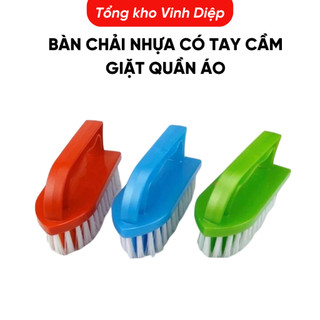 Bàn chải nhựa có tay cầm giặt quần áo, cọ rửa nhà vệ sinh