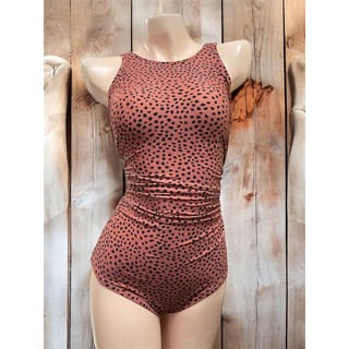 Bộ đồ bơi-bikini liền thân kín đáo tôn dáng chất thun bơi cao cấp, có đệm ngực, màu nâu hàng VNXK