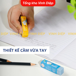 Combo 1 hộp 36 cục tẩy chì Deli 4 màu, tẩy học sinh,đồ dùng học tập( 1 hộp 36 cục)