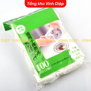 Túi 100 lưới lọc rác bồn rửa chén bát