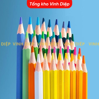 Lọ bút chì màu 12 - 18 màu, hộp bút chì màu 12 18 cây, nắp kèm chuốt gọt bút