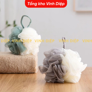 Bông tắm lưới mềm mịn tạo bọt, cọ tắm màu pastel - Hàng đẹp cao cấp