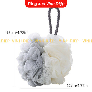 Bông tắm lưới mềm mịn tạo bọt, cọ tắm màu pastel - Hàng đẹp cao cấp