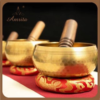 chuông xoay Nepal - 20cm -  singing bolws - chuông xoay fullmoon - chuông xoay Tây Tạng Amrita - bát hát - chuông đồng