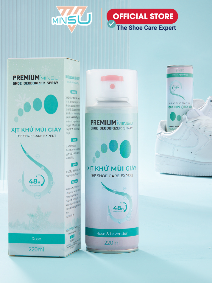 Ảnh Chai Xịt Khử Mùi Giày Công Nghệ NANO AG+ MINSU Cao Cấp M4855 Loại Bỏ Vi Khuẩn Có Hại Giúp Ngăn Mùi, Mồ Hôi và Thơm Chân 1