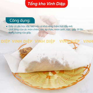Gói 20 miếng giấy thấm dầu ăn đồ chiên rán thực phẩm Nhật Bản Kokusai