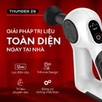 Máy massage cầm tay cao cấp Crenot Thunder Z6 súng massage gun mini mát xa toàn thân đấm lưng cổ vai gáy — ảnh 2