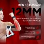 Máy massage cầm tay cao cấp Crenot Thunder Z6 súng massage gun mini mát xa toàn thân đấm lưng cổ vai gáy — ảnh 4