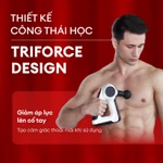 Máy massage cầm tay cao cấp Crenot Thunder Z6 súng massage gun mini mát xa toàn thân đấm lưng cổ vai gáy — ảnh 7