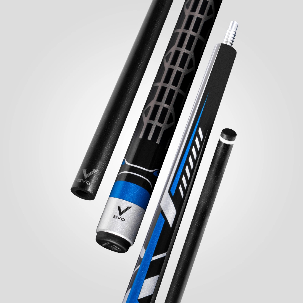 Ảnh Gậy Bida Lỗ Rhino EVO Racing - Velocity Blue - Ngọn Sợi Thủy Tinh - Chính Hãng 2