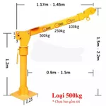 Cẩu xoay ABG 360 độ nâng hàng 500/1000kg - cần xe tải xoay, dùng để lắp đặt trên xe Nâng Hạ Hàng Hóa và đời sống — ảnh 2