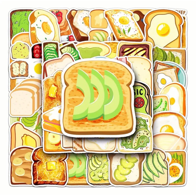 sticker mẫu bánh sandwich siêu hấp dẫn | Shopee Việt Nam
