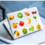 Set 100 Sticker Trái cây nhiệt đới các loại Chống Nước Dán Laptop Vali Mũ Bảo Hiểm Sổ Tay