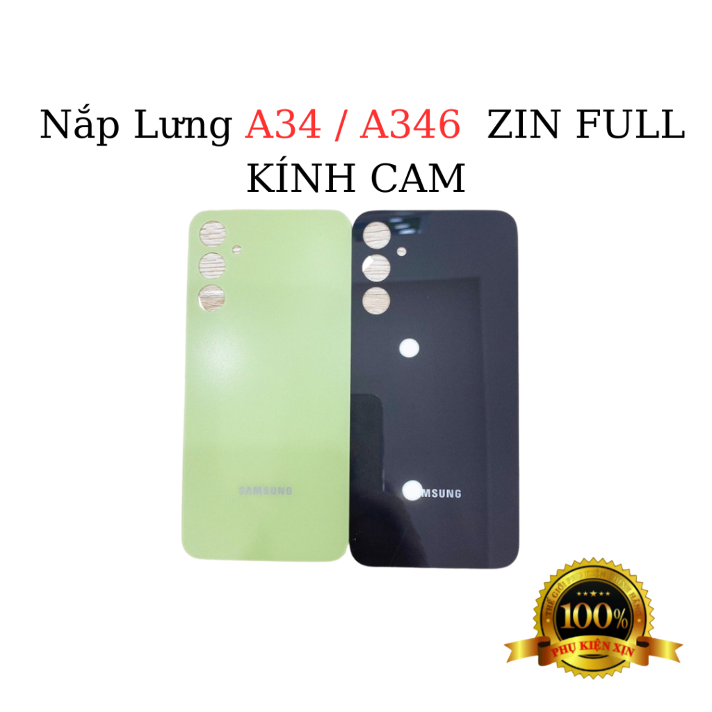 Full Bộ Vỏ, Nắp Lưng SS A34 / A346 5G ZIN FULL KÍNH CAM