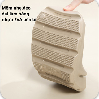 Dép quai ngang  nam nữ đế cao 3.5cm, chất liệu EVA nhẹ êm, phù hợp đi làm, mang trong nhà