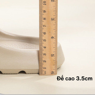 Dép quai ngang  nam nữ đế cao 3.5cm, chất liệu EVA nhẹ êm, phù hợp đi làm, mang trong nhà