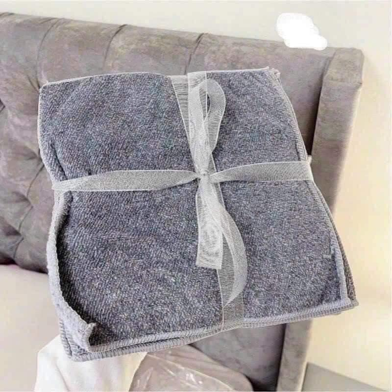 SET 20 CHIẾC KHĂN LAU HAI MẶT SIÊU THẤM MÀU GHI BO VIỀN TIỆN DỤNG