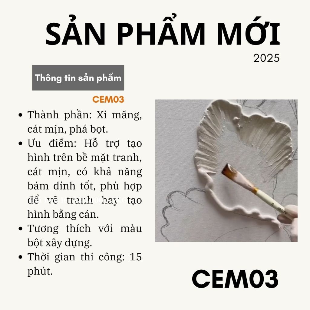 [5kg] Bột xi măng đổ khuôn nhanh khô độ bền cao thẩm mỹ chuyên nghành đổ khuôn