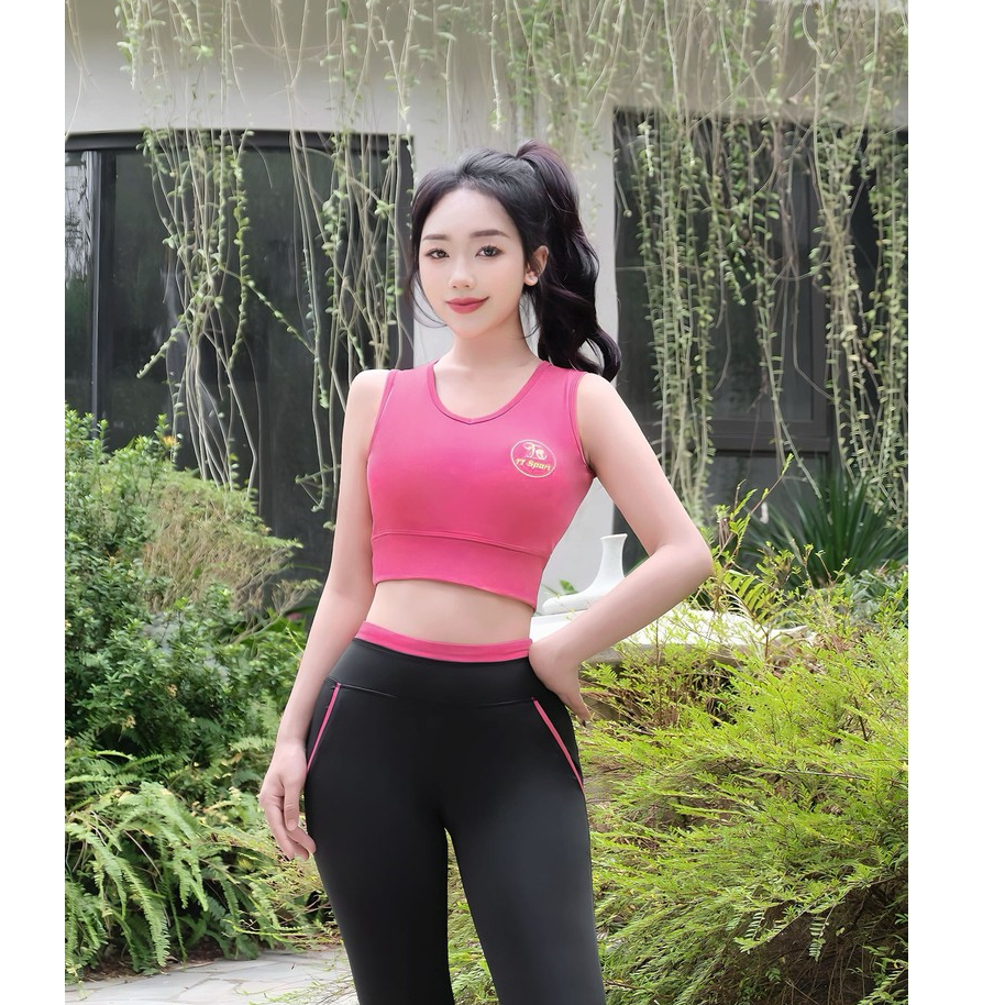 Bộ thể thao bra quần dài TT sport3 tập gym , yoga, aerobic ,... chất thun poly co giãn tôn dáng(mẫu mới 2025)