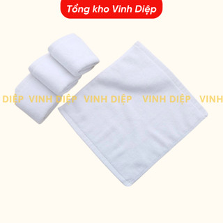 Combo 10 khăn mặt, khăn vải vuông lau bát đũa size 28x28cm - Hàng bền đẹp
