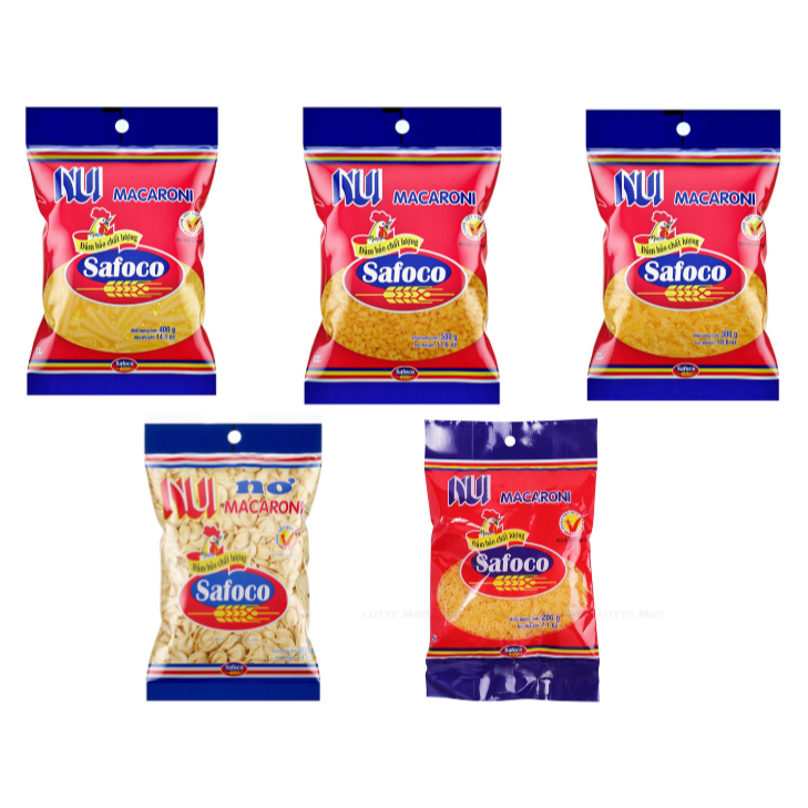[NUI VÀNG] NUI SAFOCO VÀNG Nui Ống Dài/ Nui Xoắn/ Hình Ngôi Sao/ Nui ...