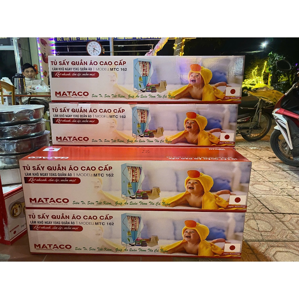 Tủ sấy quần áo Cao Cấp Nhật Bản MATACO, model: MTC-162, khô nhanh, ấm ...