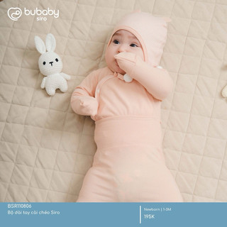 BuBaby Bộ dài tay cài chéo Siro cao cấp cho bé trai và bé gái BSR110806