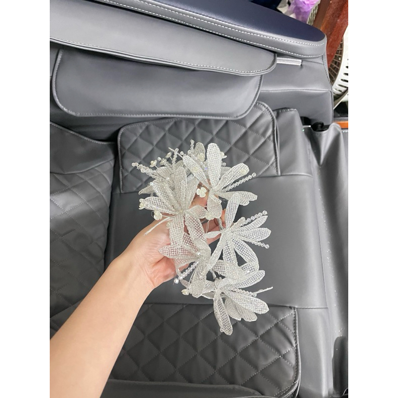 Bờm cài tóc cô dâu xinh , mẫu to|PHUKIENCUOICODAU