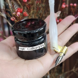 Mực chấm Calligrapghy, mực chấm bút quản chéo, giấy bút mực luyện chữ rất đẹp QNshop Handmade