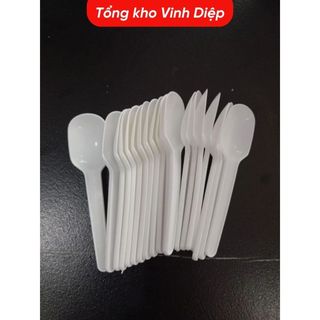 Gói 500g thìa sữa chua màu trắng hàng loại đẹp