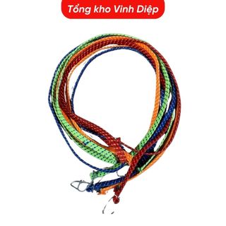 .Dây chun chằng hàng có móc - Dây chun cao su quấn chở hàng - Dây chun buộc đồ 1m8 nhiều màu