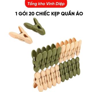 Set 20 kẹp quần áo nhựa cao cấp Việt Nhật
