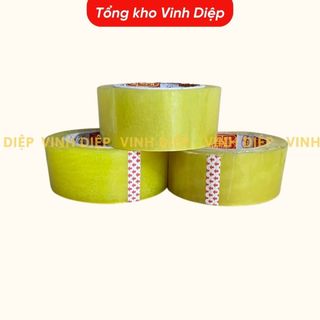 01 cuộn băng dính lõi giấy mỏng 3mm,lõi nhựa nhiều size, siêu tiết kiệm 3 màu trong suốt, vàng chanh, nâu đục